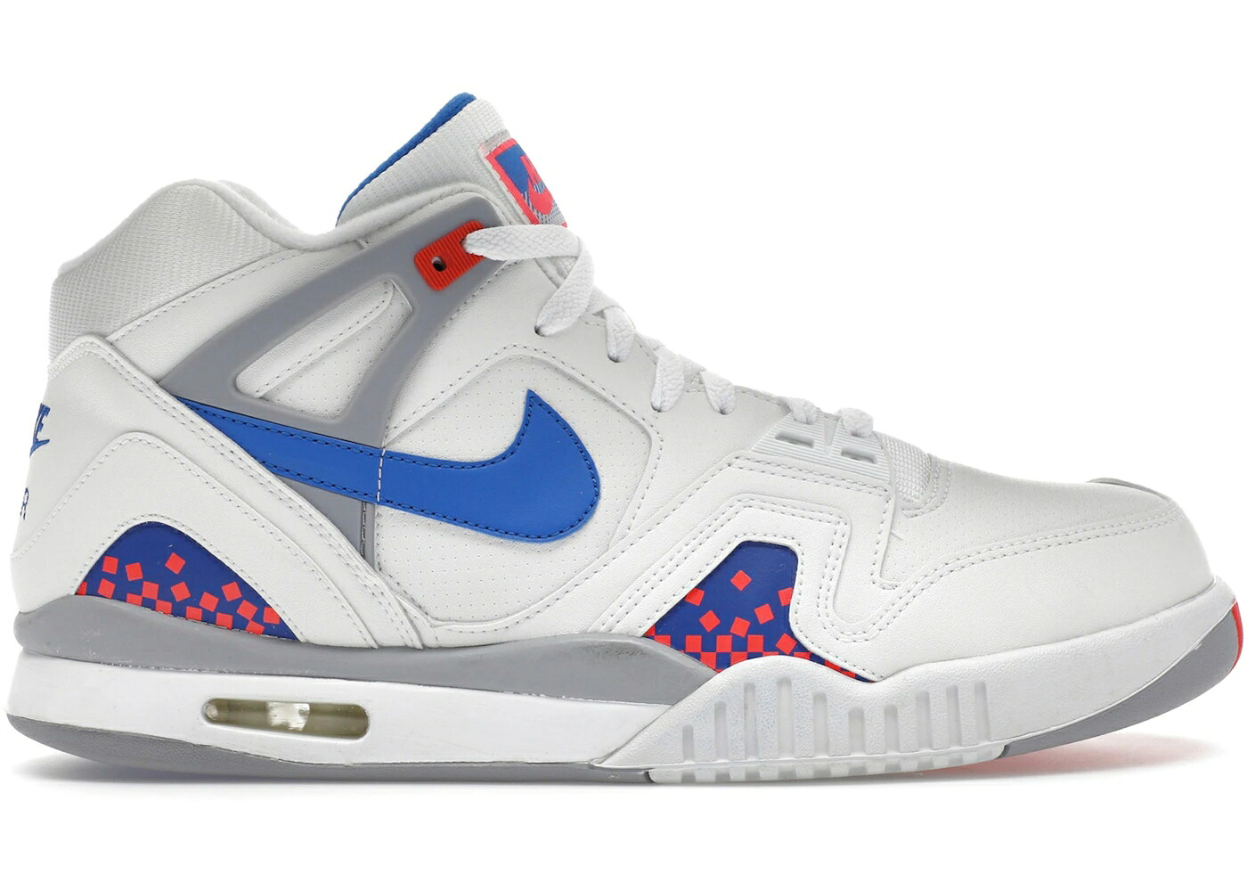 ナイキ テック 厚地の外套 白いこと 白いこと 青味 青み スニーカー メンズ NIKE AIR TECH CHALLENGE II PIXEL COURT / WHITE ROYAL BLUE INFRARED