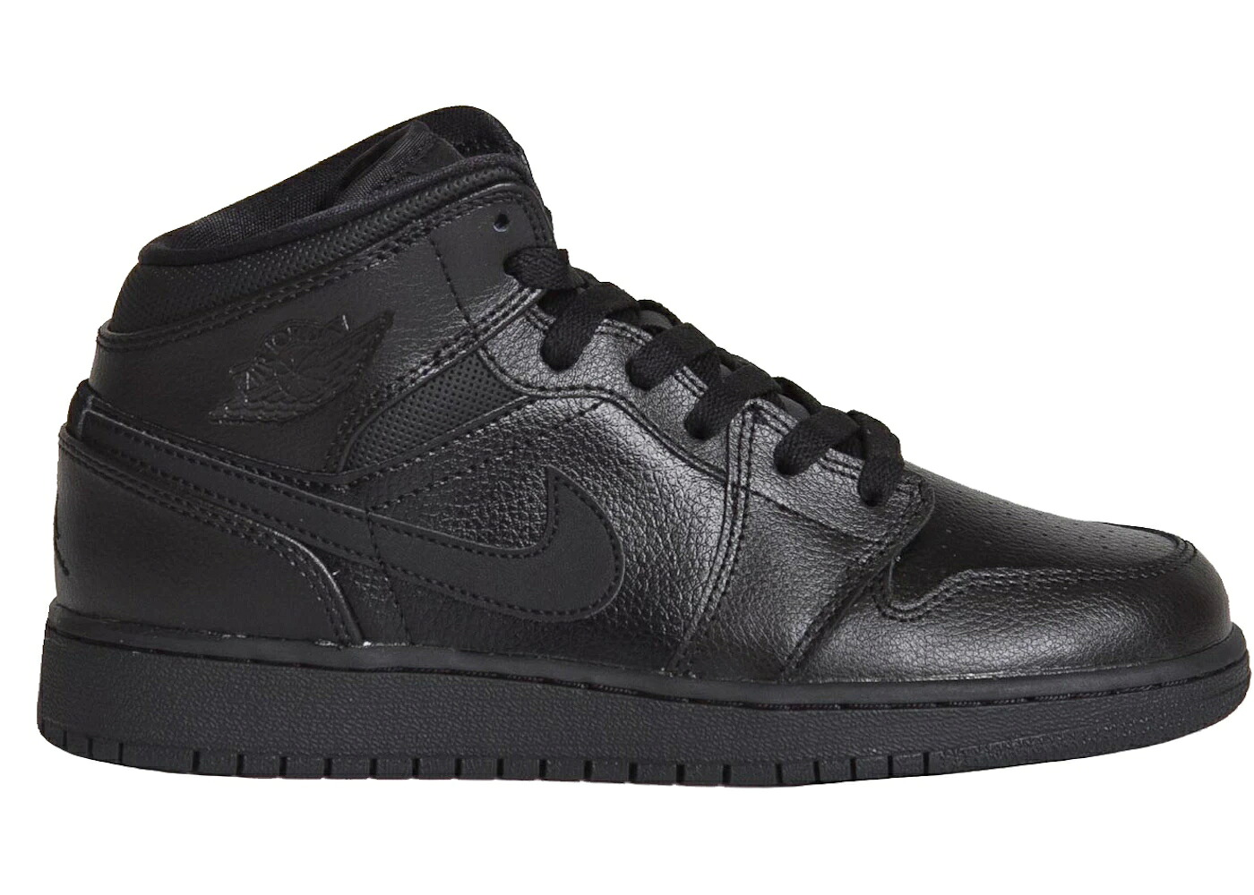 ナイキ ジョーダン ミッド 黒いこと 黒いこと 御坊っちゃん キッズ JORDAN 1 MID TRIPLE BLACK (2015) (GS) / BLACK BLACK BLACK もの言う花 マタニティ スニーカー