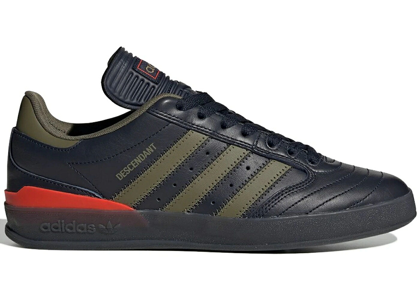 アディダス オリーブ 黒いこと 黒いこと 赤 赤いこと スニーカー メンズ ADIDAS CRUSTAR DESCENDANT OLIVE STRIPES / BLACK OLIVE RED