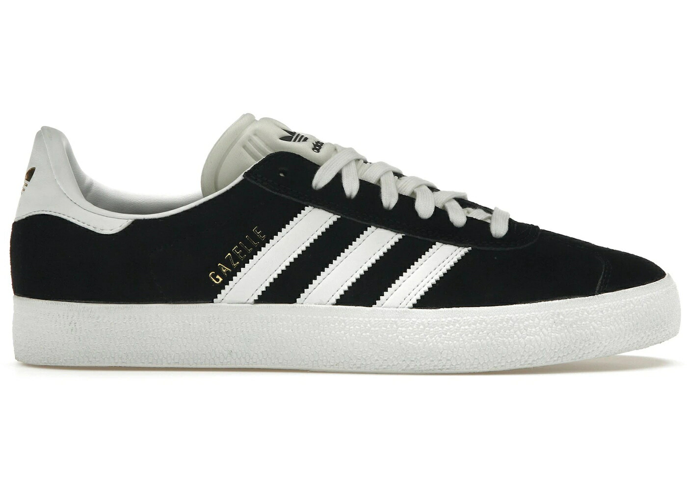 アディダス ガゼル 黒色 ブラック 白色 ホワイト ゴールド コア スニーカー メンズ ADIDAS GAZELLE ADV BLACK WHITE GOLD / CORE BLACK CLOUD WHITE GOLD