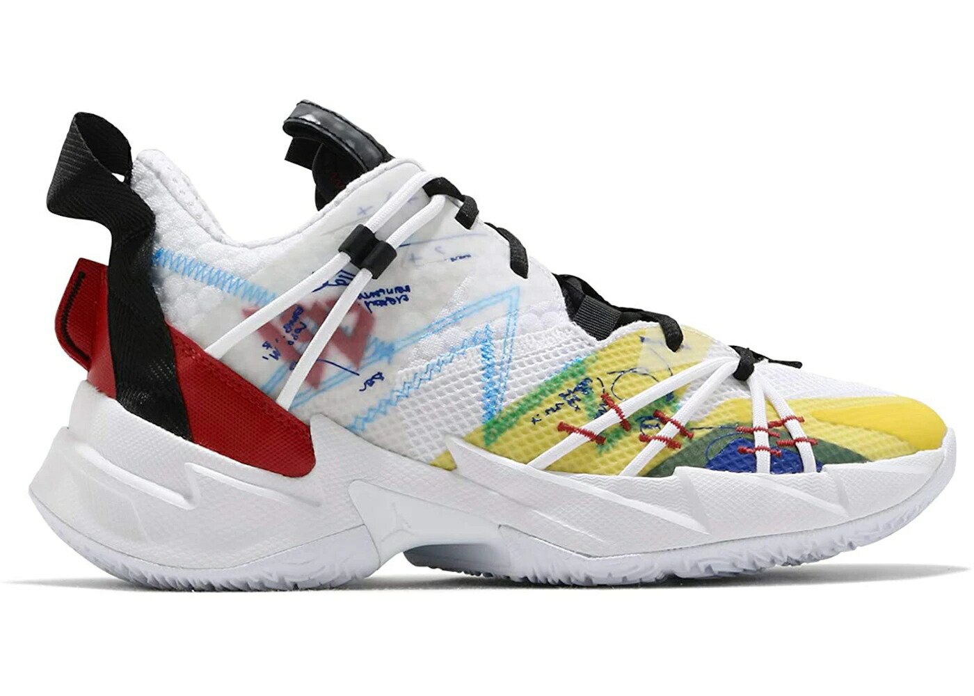 ナイキ ジョーダン 白色 ホワイト 黒色 ブラック ZER0.3 スニーカー メンズ JORDAN WHY NOT SE PRIMARY COLORS / WHITE MULTI COLOR BLACK