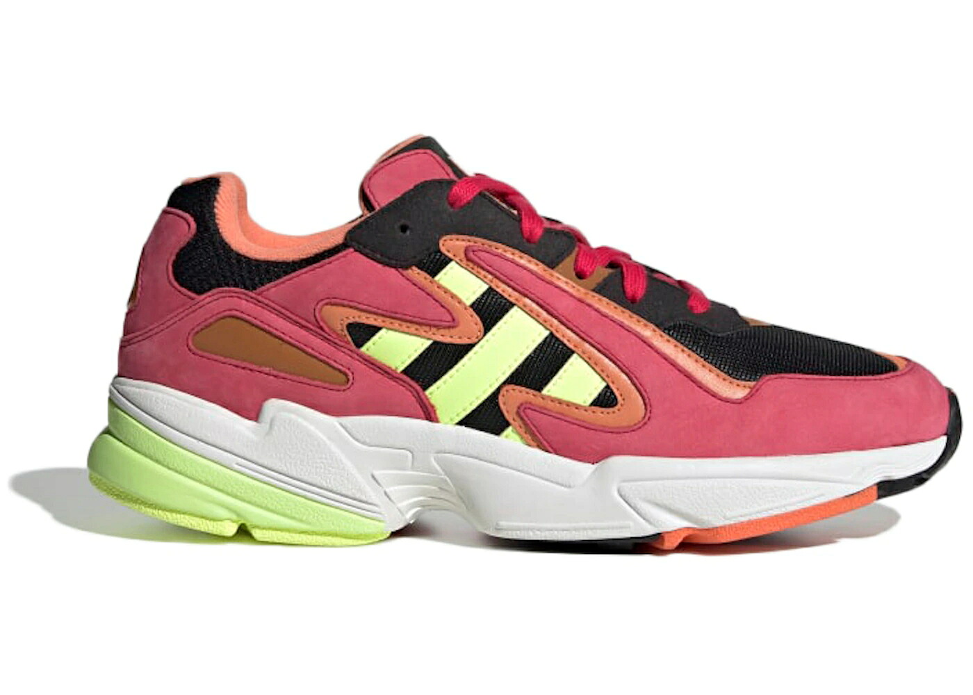アディダス ピンク 黄色 イエロー コア 黒色 ブラック エナジー スニーカー メンズ ADIDAS YUNG-96 CHASM PINK HI-RES YELLOW / CORE BLACK HI RES YELLOW ENERGY|スニケス