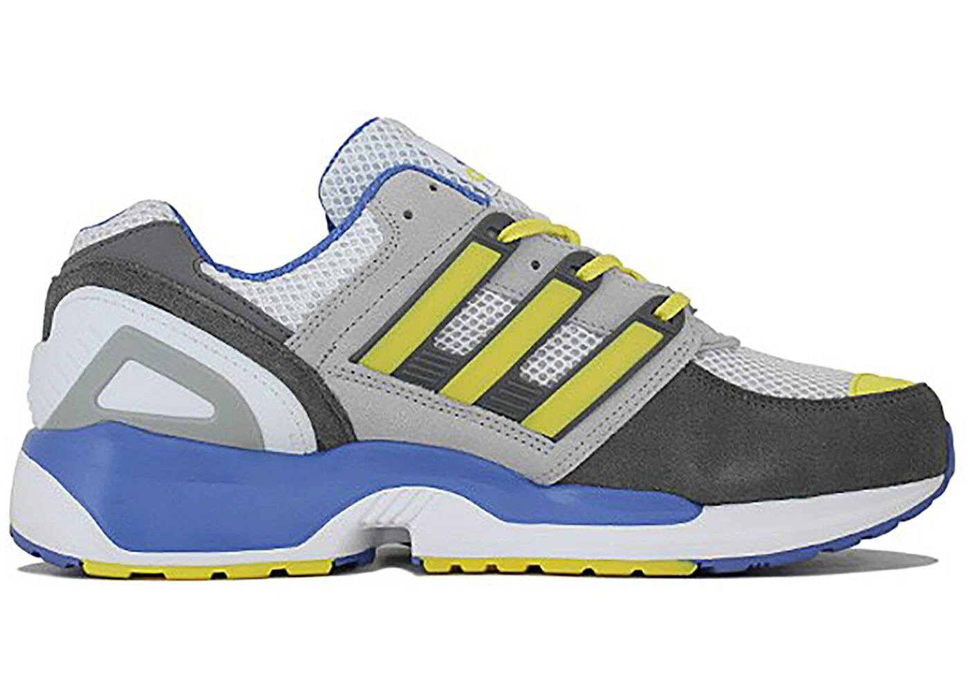 アディダス 灰色 グレー 黄色 イエロー 青色 ブルー スニーカー メンズ ADIDAS EQT SUPPORT ADV PRIMEKNIT GREY YELLOW / GREY YELLOW BLUE｜スニケス