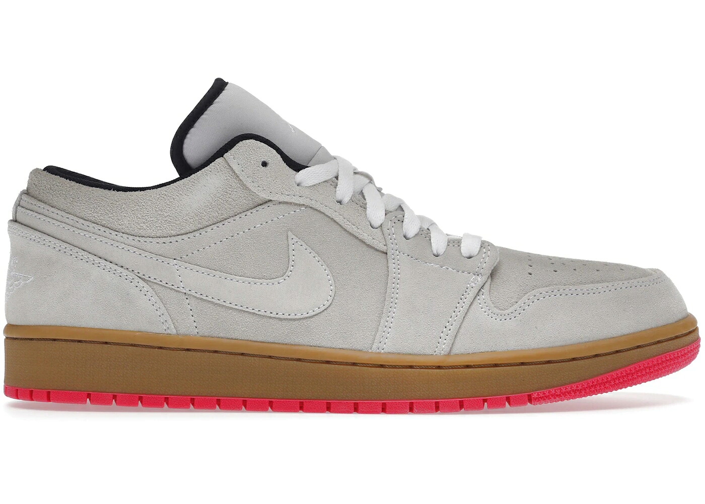 ナイキ ジョーダン 白いこと 白いこと サクラ色 黄味がかった 黄色 スニーカー メンズ JORDAN 1 LOW WHITE GUM HYPER PINK / WHITE WHITE GUM YELLOW HYPER