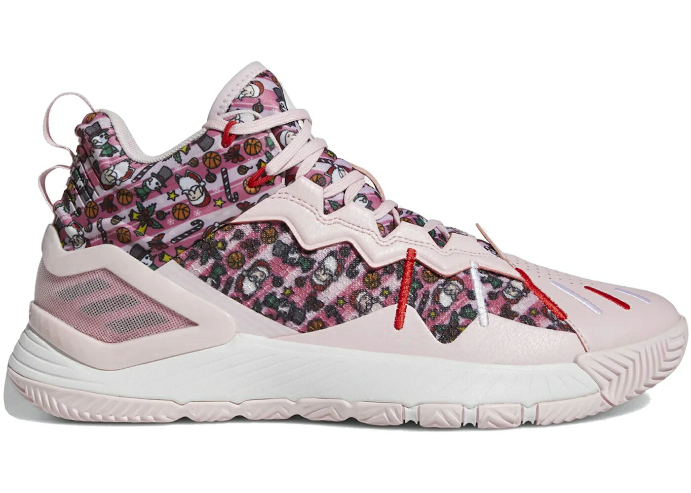 アディダス サクラ色 クリスマス サクラ色 白いこと 白いこと スニーカー メンズ ADIDAS D ROSE SON OF CHI CHRISTMAS CLEAR PINK / CLEAR PINK ROSE TONE CLOUD WHITE