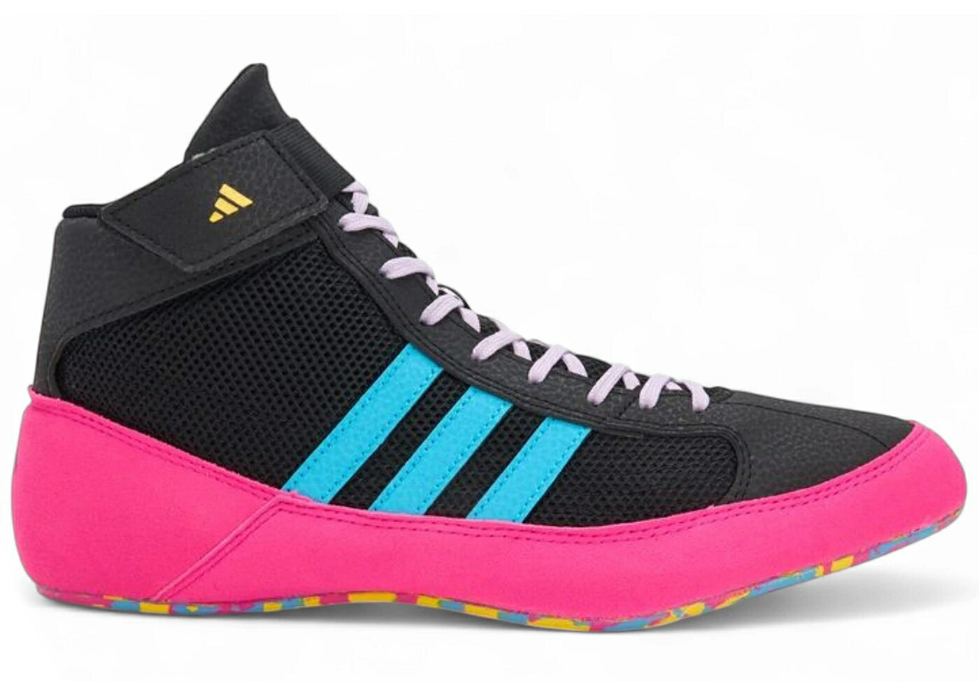 アディダス コア 黒色 ブラック シアン 黄色 イエロー スニーカー メンズ ADIDAS HVC CORE BLACK SIGNAL CYAN / CORE BLACK SIGNAL CYAN YELLOW