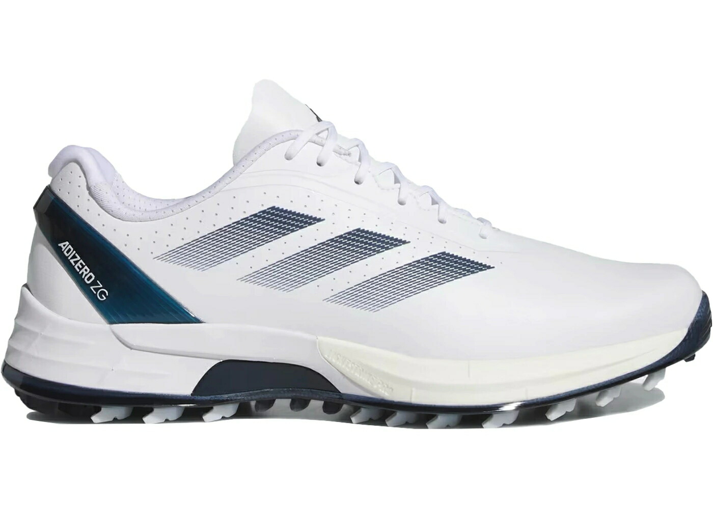 アディダス アディゼロ ゴルフ 白色 ホワイト 紺色 ネイビー ゼロ スニーカー メンズ ADIDAS ADIZERO ZG SPIKELESS GOLF CLOUD WHITE COLLEGIATE NAVY / CLOUD WHITE COLLEGIATE NAVY ZERO 26,000円