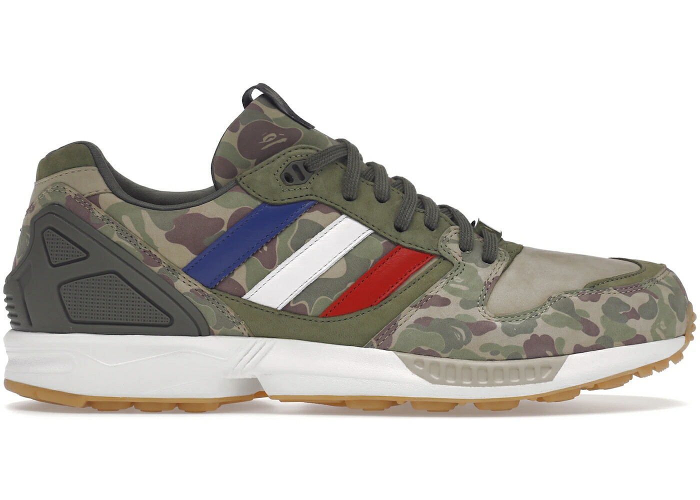 アディダス アンディフィーテッド カモ柄 スニーカー メンズ ADIDAS ZX 5000 UNDEFEATED X BAPE CAMO / TECGOL WHTVAP GUM3