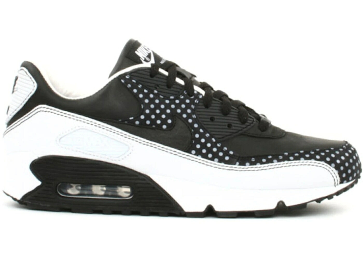 ナイキ マックス 黒色 ブラック 白色 ホワイト エアマックス スニーカー メンズ NIKE AIR MAX 90 FOOTPATROL BLACK / BLACK BLACK WHITE｜スニケス