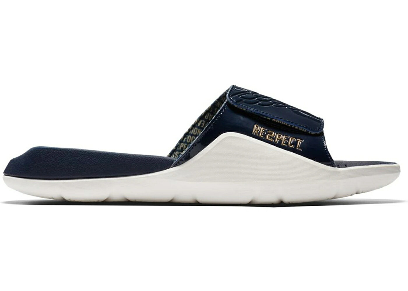ナイキ ジョーダン ハイドロ カレッジ 紺色 ネイビー ゴールド 白色 ホワイト スニーカー メンズ JORDAN HYDRO 7 RE2PECT / COLLEGE NAVY METALLIC GOLD WHITE