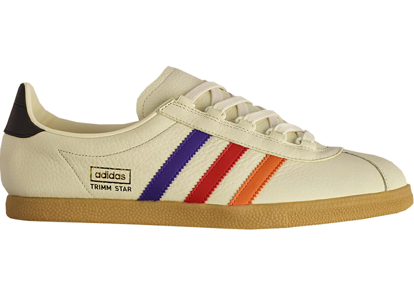 アディダス クリーム ゴールド スニーカー メンズ ADIDAS TRIMM STAR VHS / CREAM GOLD GUM