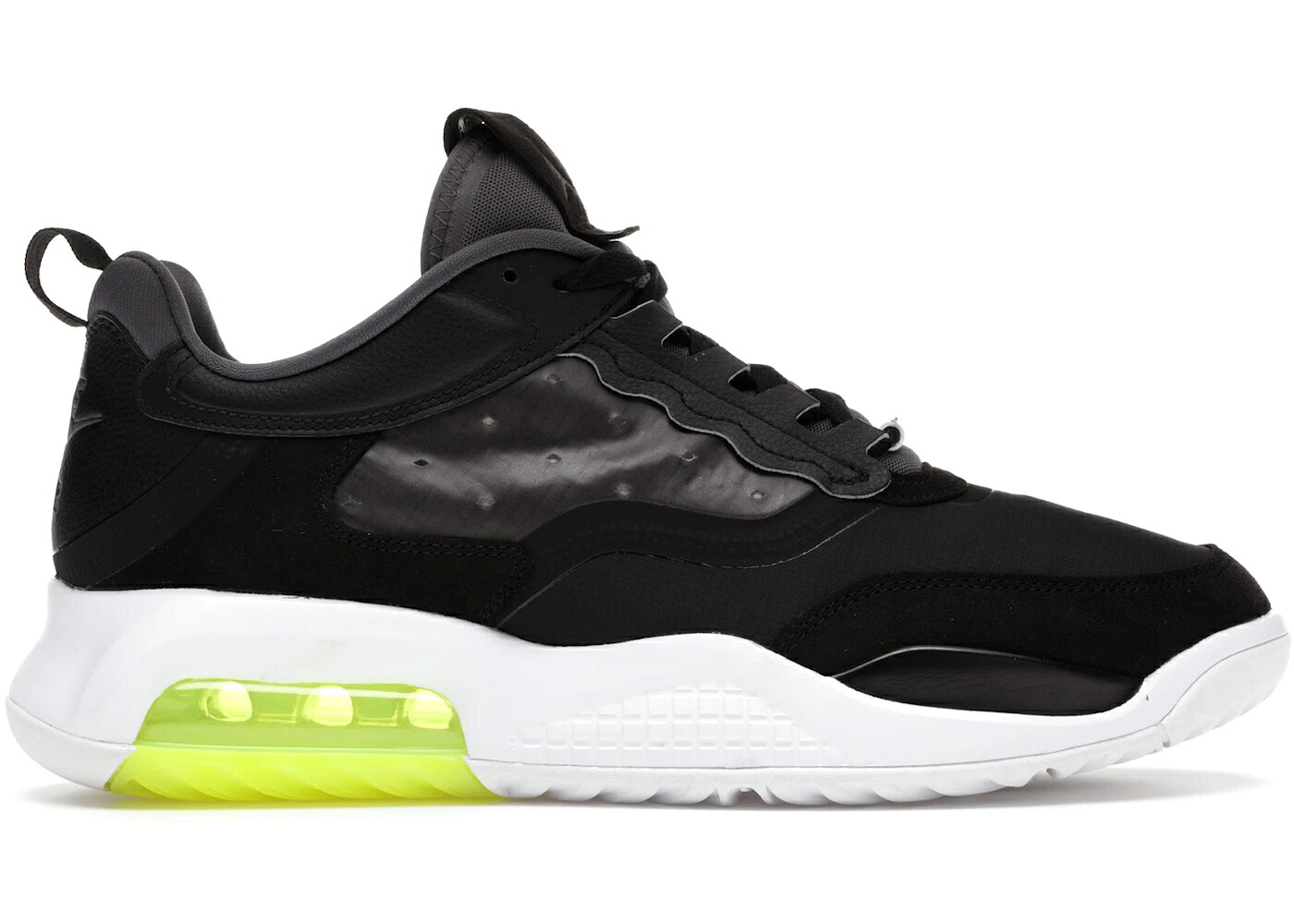 ナイキ ジョーダン マックス 黒色 ブラック 白色 ホワイト 灰色 グレー スニーカー メンズ JORDAN MAX 200 BLACK VOLT / BLACK VOLT WHITE DARK GREY