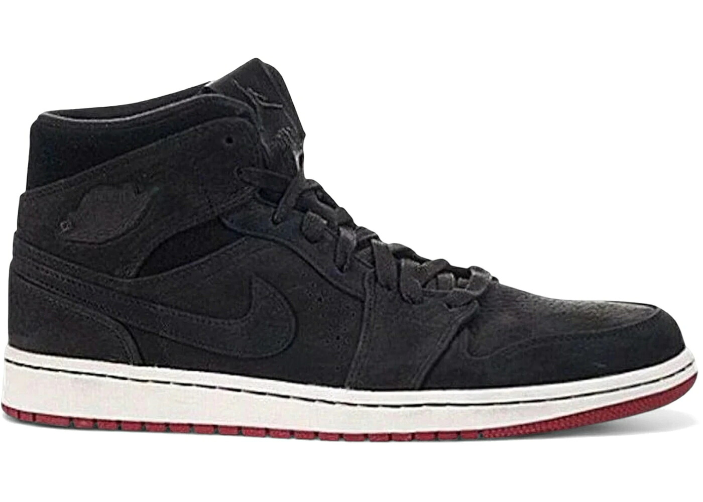 ナイキ ジョーダン ミッド 黒いこと 黒いこと 赤 赤いこと スニーカー メンズ JORDAN 1 MID NOUVEAU BLACK RED / BLACK BLACK GYM RED SAIL
