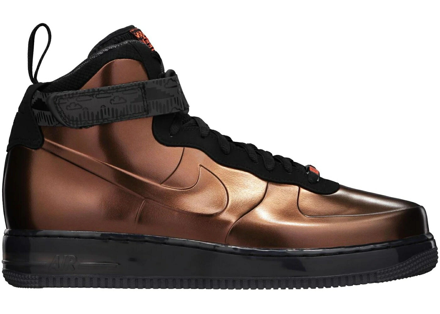 ナイキ ハイ フォームポジット 銅色 コッパー エアフォース スニーカー メンズ NIKE AIR FORCE 1 HIGH FOAMPOSITE BHM / METALLIC COPPER METALLIC COPPER