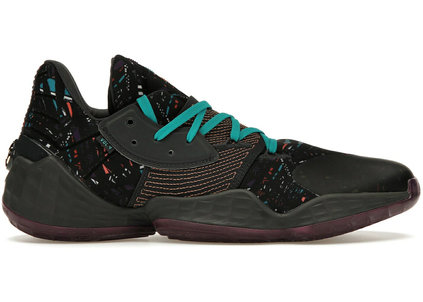 アディダス ハーデン コア 黒色 ブラック 灰色 グレー VOL. スニーカー メンズ ADIDAS HARDEN 4 BHM (2020) / CORE BLACK AMBER TINT GREY SIX