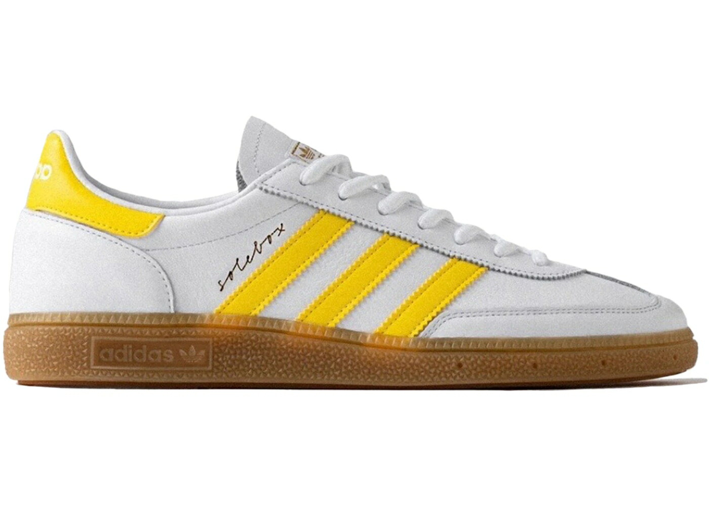 アディダス ハンドボール スペシアル 白色 ホワイト 黄色 イエロー スニーカー メンズ ADIDAS HANDBALL SPEZIAL SOLEBOX PARIS / WHITE YELLOW GUM