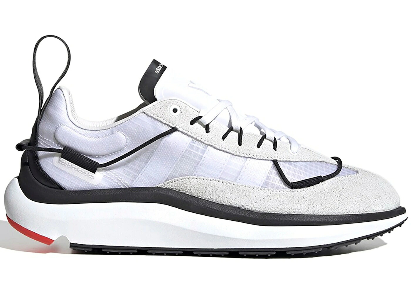 アディダス 幽客 中核グループ 白いこと 白いこと 黒いこと 黒いこと 赤 赤いこと スニーカー メンズ ADIDAS Y-3 SHIKU RUN CORE WHITE / CORE WHITE BLACK RED