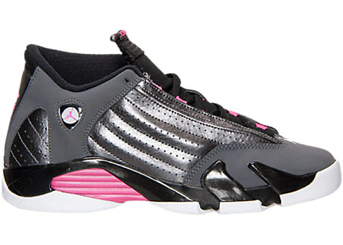 ナイキ ジョーダン さくら色 薄墨色 薄墨色 お坊っちゃん キッズ JORDAN 14 RETRO HYPER PINK (GS) / METALLIC DARK GREY HYPER PINK もの言う花 マタニティ スニーカー