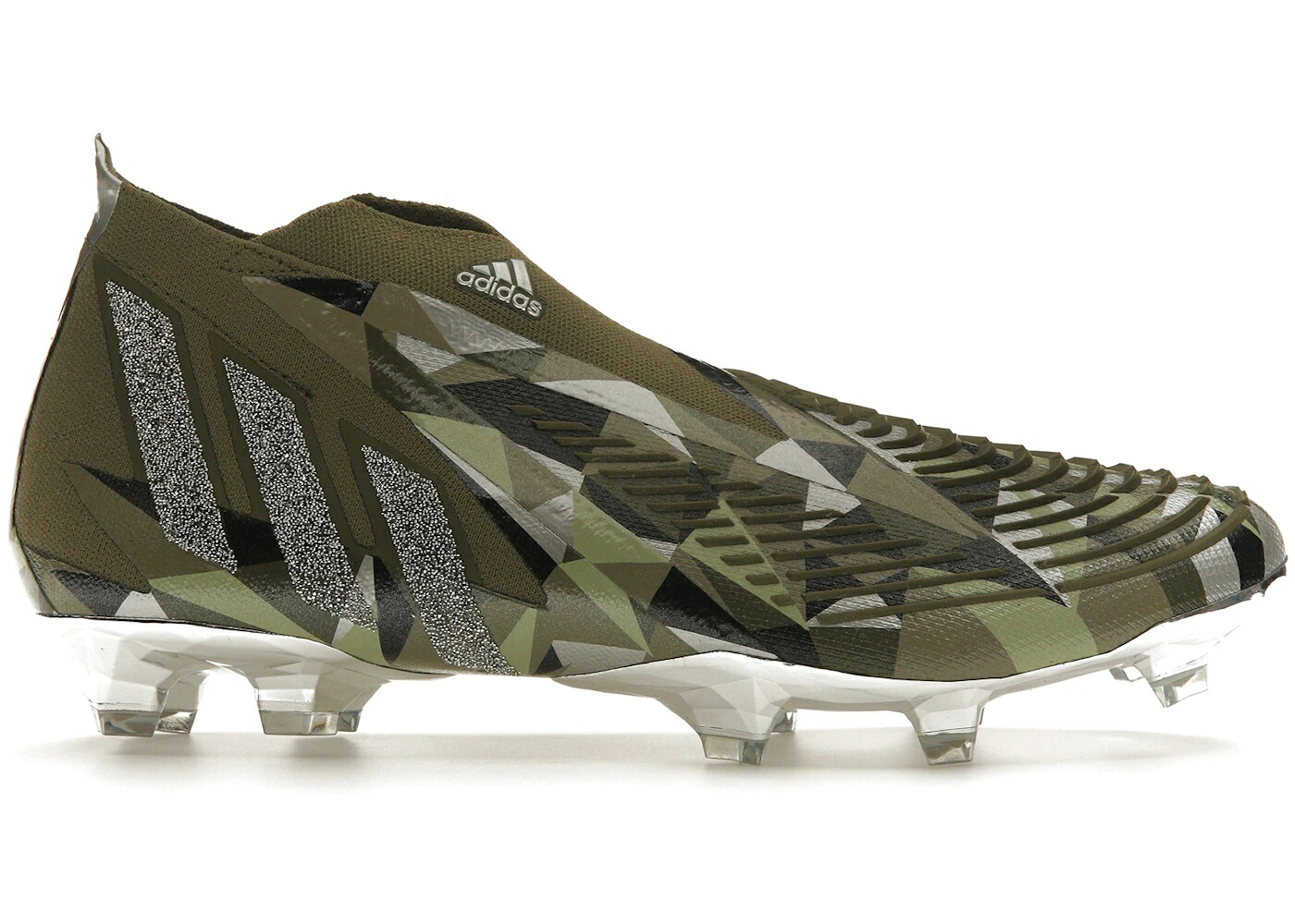 アディダス プレデター オリーブ 銀色 シルバー CRYSTAL+ スニーカー メンズ ADIDAS PREDATOR EDGE FG FOCUS OLIVE / FOCUS OLIVE SILVER METALLIC|スニケス
