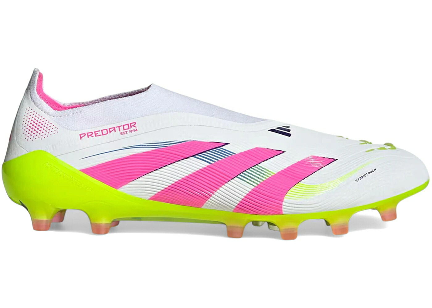 アディダス プレデター エリート ビクトリー 白色 ホワイト ピンク スニーカー メンズ ADIDAS PREDATOR ELITE LACELESS AG CELESTIAL VICTORY PACK / CLOUD WHITE LUCID PINK LUCID