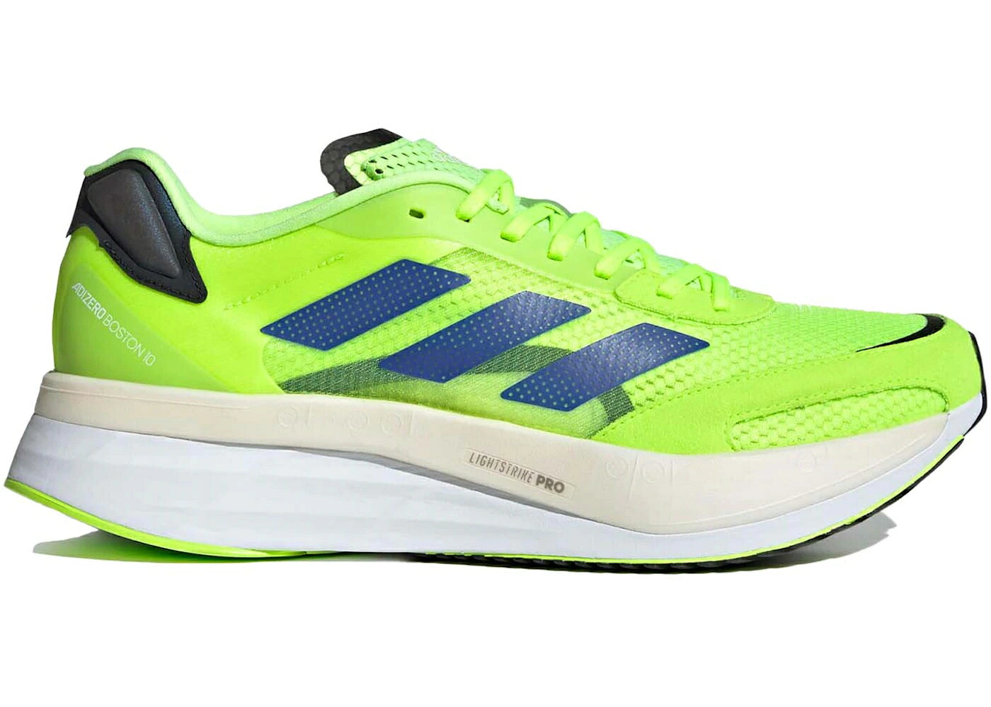 アディダス アディゼロ 豆の町 緑 緑であること 中核グループ スニーカー メンズ ADIDAS ADIZERO BOSTON 10 SIGNAL GREEN SONIC INK / SIGNAL GREEN SONIC INK CORE