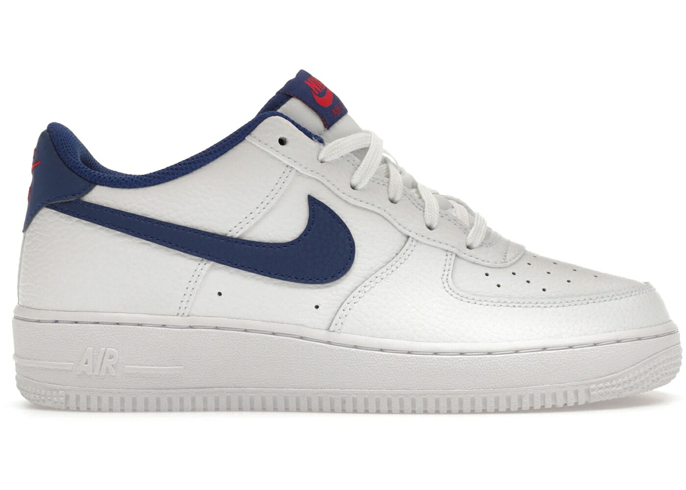 ナイキ 白色 ホワイト ディープ 青色 ブルー エアフォース ジュニア キッズ NIKE AIR FORCE 1 LOW WHITE DEEP ROYAL (GS) / WHITE DEEP ROYAL BLUE UNIVERSITY ベビー マタニティ スニーカー