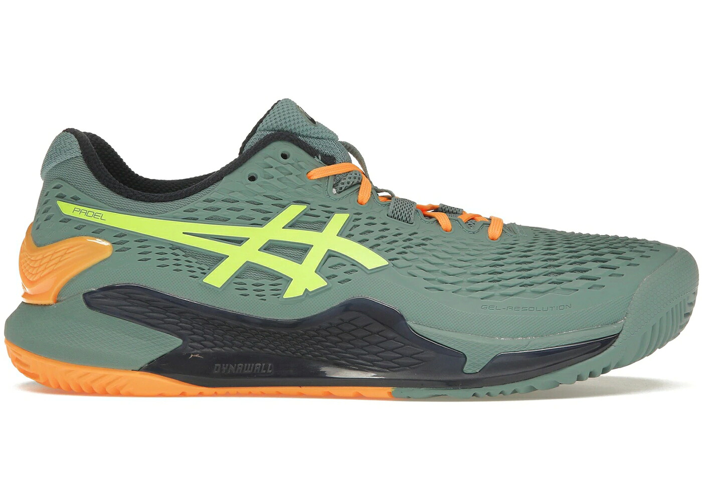 アシックス 黄色 イエロー スニーカー メンズ ASICS GEL-RESOLUTION 9 PADEL CELADON SAFETY YELLOW / CELADON SAFETY YELLOW