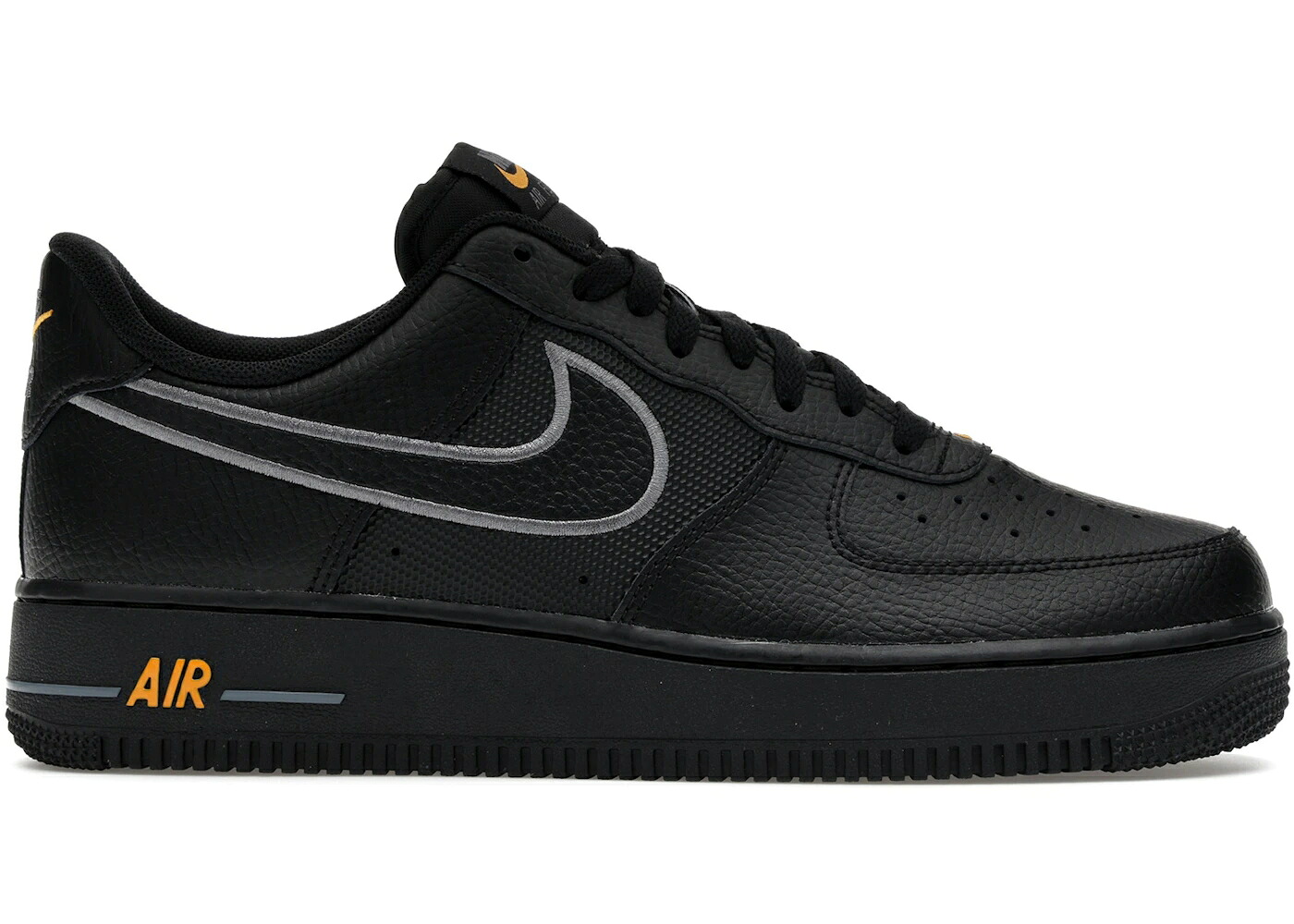 ナイキ 黒いこと 黒いこと レーザ 橙 オレンジ色 空軍 スニーカー メンズ NIKE AIR FORCE 1 LOW BLACK LASER ORANGE / BLACK LASER ORANGE METALLIC