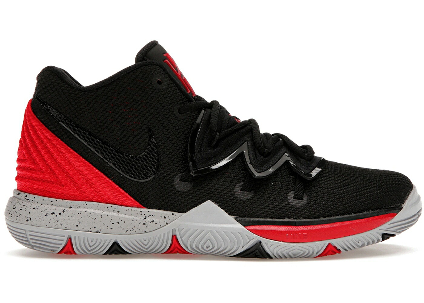 ナイキ カイリー 赤 赤いこと 黒いこと 黒いこと 純一無雑 お坊っちゃん キッズ NIKE KYRIE 5 BRED (なおなお書き) / UNIVERSITY RED BLACK PURE もの言う花 マタニティ スニーカー