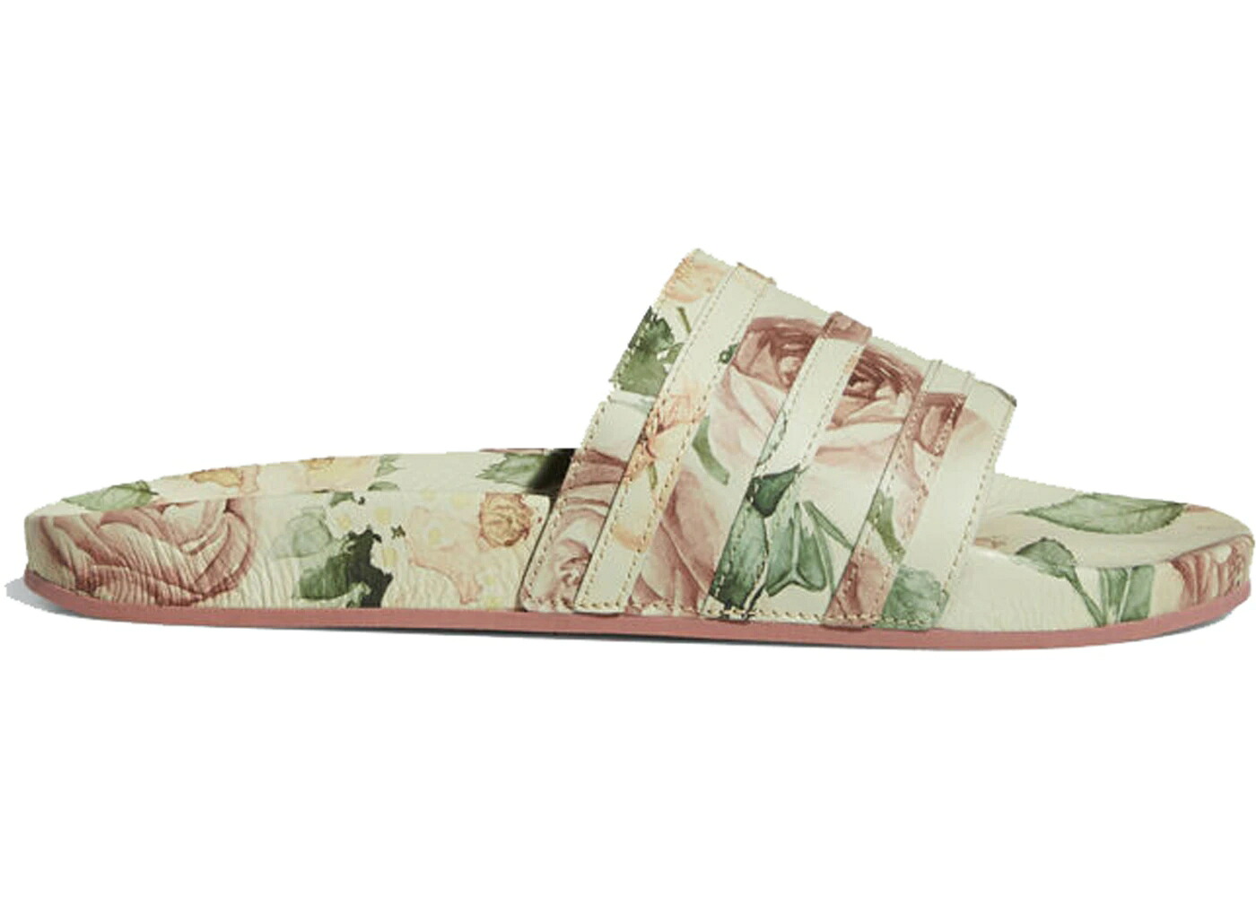 アディダス アディレッタ 砂色 砂子 白いこと 白いこと スニーカー メンズ ADIDAS ADILETTE ERIC EMANUEL FLORAL / SAND CUSTOMIZED CLOUD WHITE