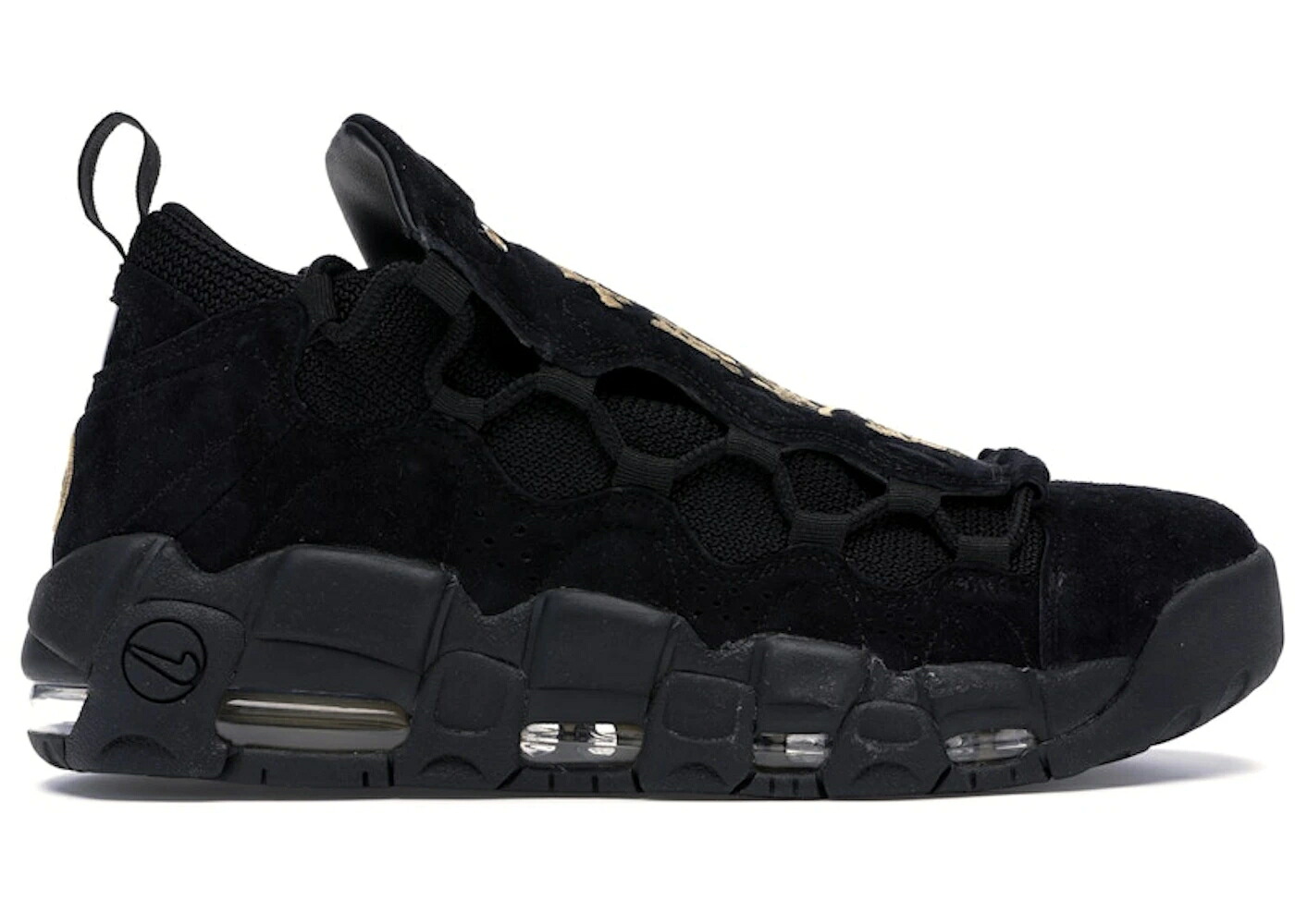 ナイキ ルーナー ルナー 黒いこと 黒いこと ゴールド エアモアマネー スニーカー メンズ NIKE AIR MORE MONEY LUNAR NEW YEAR (2018) / BLACK BLACK METALLIC GOLD