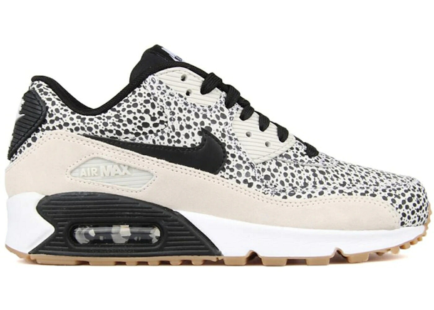 ナイキ マックス サファリ 白色 ホワイト 黒色 ブラック 茶色 ブラウン エアマックス WOMEN'S スニーカー レディース NIKE AIR MAX 90 SAFARI (2009) (WOMEN'S) / WHITE BLACK GUM LIGHT BROWN