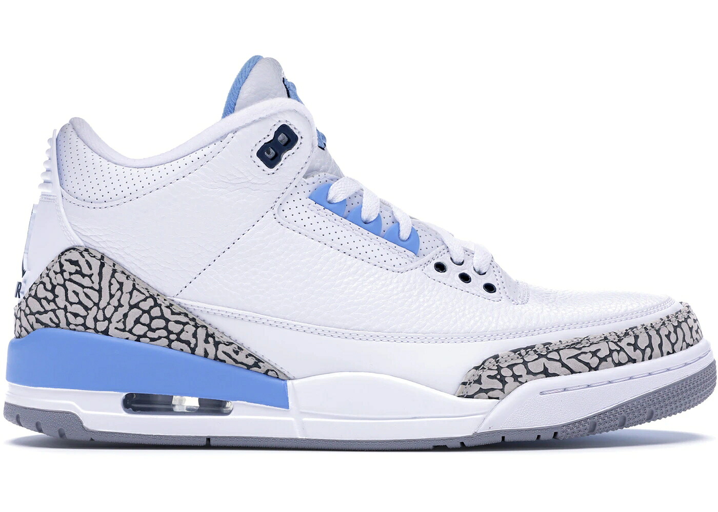 ナイキ ジョーダン 白色 ホワイト 灰色 シメント グレー スニーカー メンズ JORDAN 3 RETRO UNC PE / WHITE CEMENT GREY UNIVERSITY