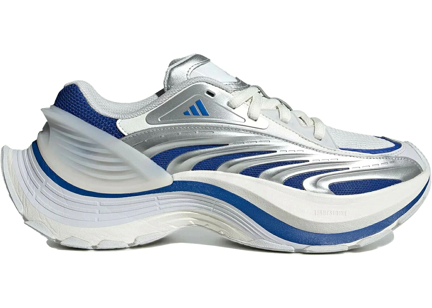 アディダス しろがね色 しろがね色 青み 青色 スニーカー メンズ ADIDAS XLG METAWAVE SILVER BLUE / SILVER BLUE