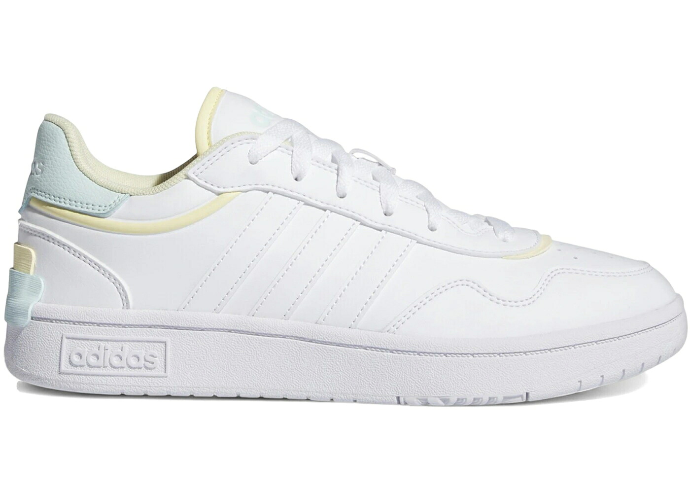 アディダス 白色 ホワイト 黄色 イエロー 青色 ブルー 3.0 WOMEN'S スニーカー レディース ADIDAS HOOPS SE WHITE (WOMEN'S) / WHITE YELLOW BLUE