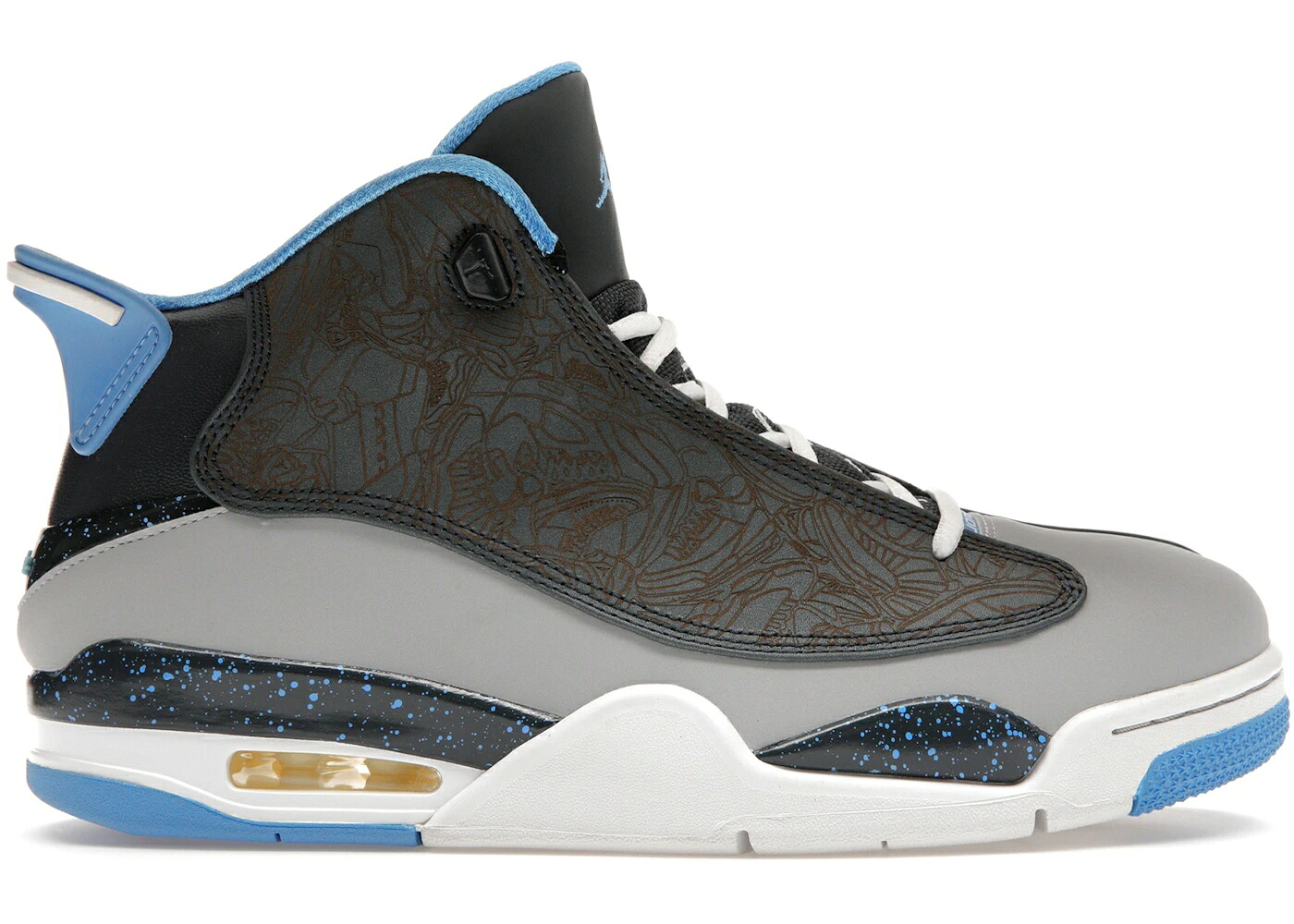 ナイキ ジョーダン 絶無 薄墨色 薄墨色 青味 青み ダブゼロ スニーカー メンズ JORDAN DUB ZERO WOLF GREY UNIVERSITY BLUE / WOLF GREY UNIVERSITY BLUE