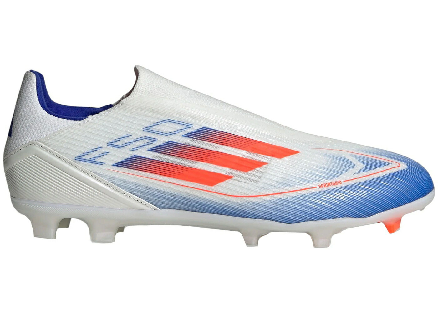 アディダス 白いこと 白いこと 赤 赤いこと 青味 青み スニーカー メンズ ADIDAS F50 LEAGUE LACELESS FIRM/MULTI-GROUND CLOUD WHITE SOLAR RED LUCID BLUE / CLOUD WHITE SOLAR RED LUCID BLUE