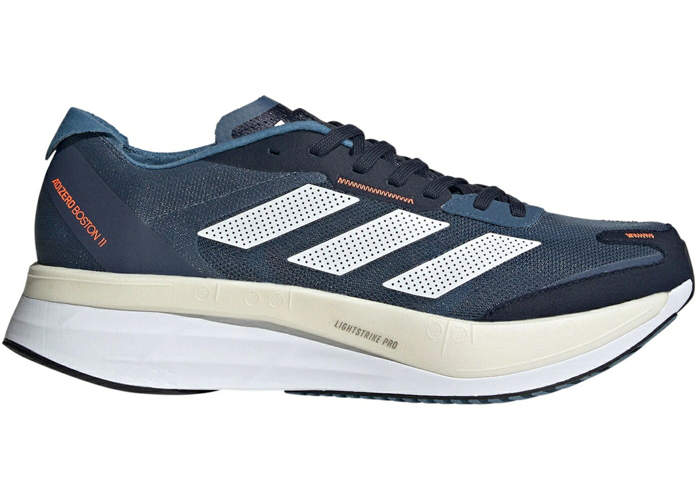 アディダス アディゼロ ボストン 銀色 スチール 青色 ブルー 白色 ホワイト スニーカー メンズ ADIDAS ADIZERO BOSTON 11 WONDER STEEL BLUE / WONDER STEEL CLOUD WHITE SOLAR
