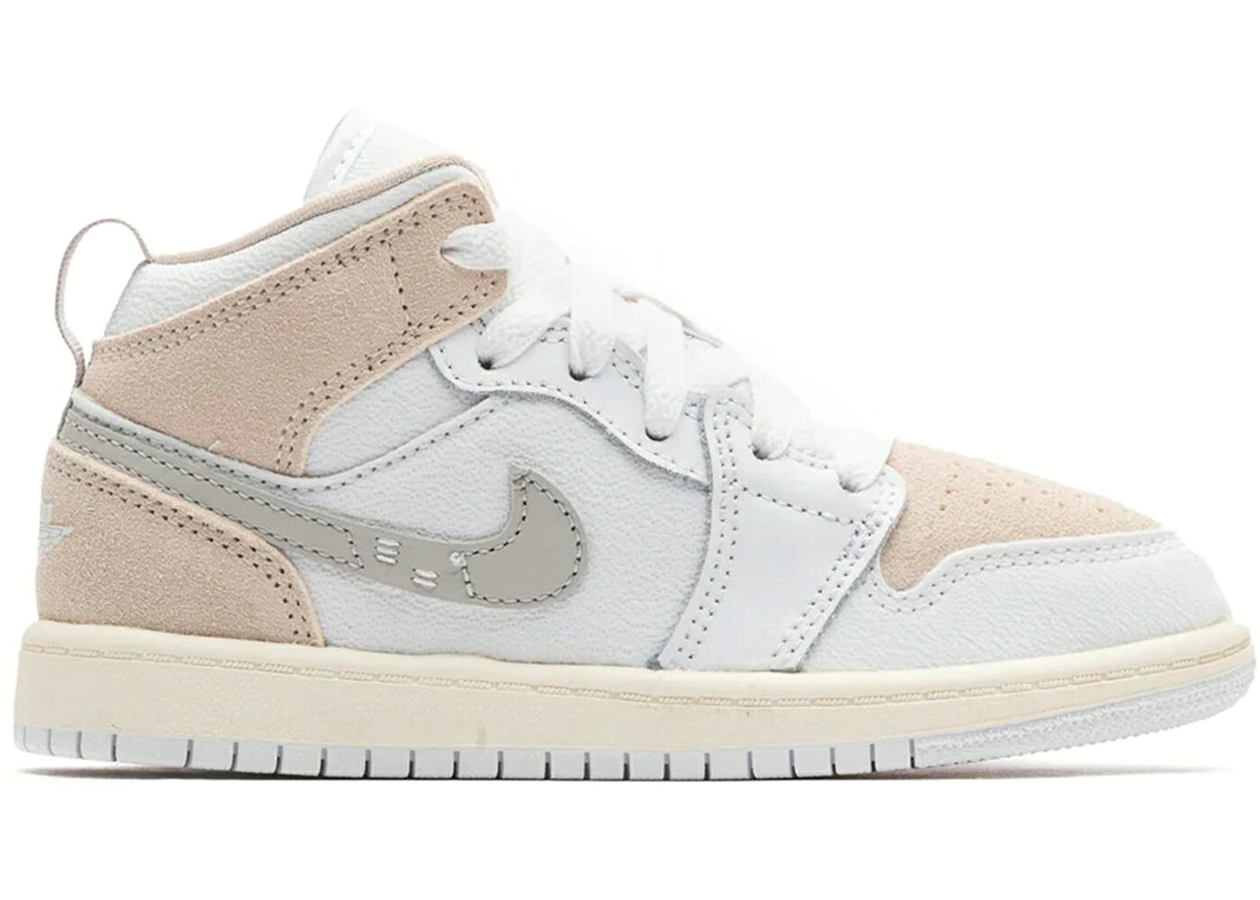 ナイキ ジョーダン ミッド テック 薄墨色 薄墨色 白いこと 白いこと お坊っちゃん キッズ JORDAN 1 MID SE CRAFT INSIDE OUT TECH GREY (なおなお書き) / WHITE TECH GREY SAIL LIGHT もの言う花 マタニティ スニーカー