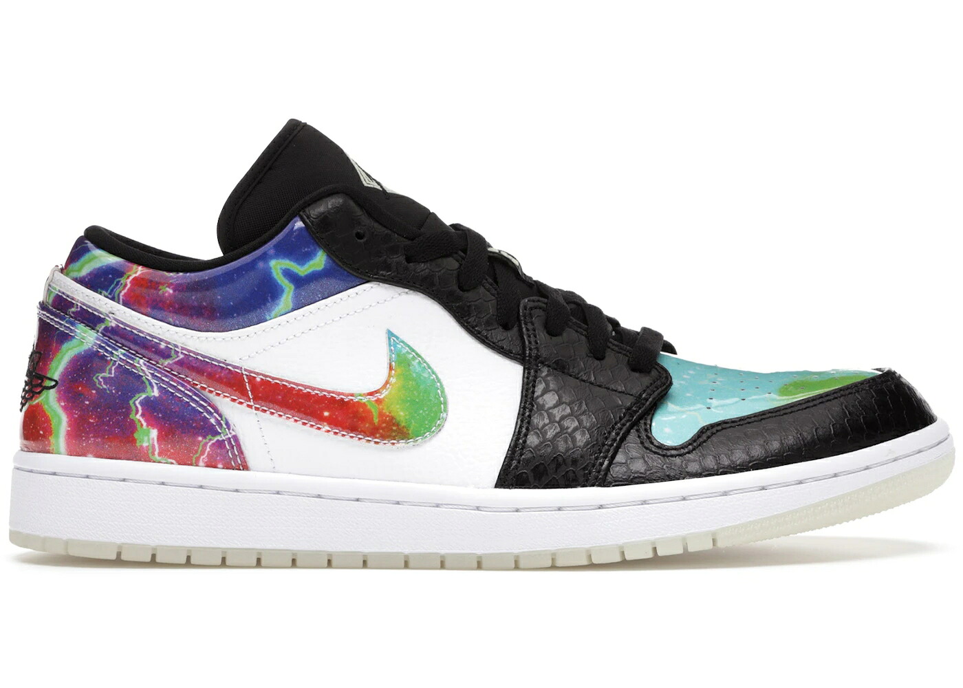 ナイキ ジョーダン 天の川 黒いこと 黒いこと 白いこと 白いこと スニーカー メンズ JORDAN 1 LOW GALAXY / BLACK MULTI COLOR WHITE