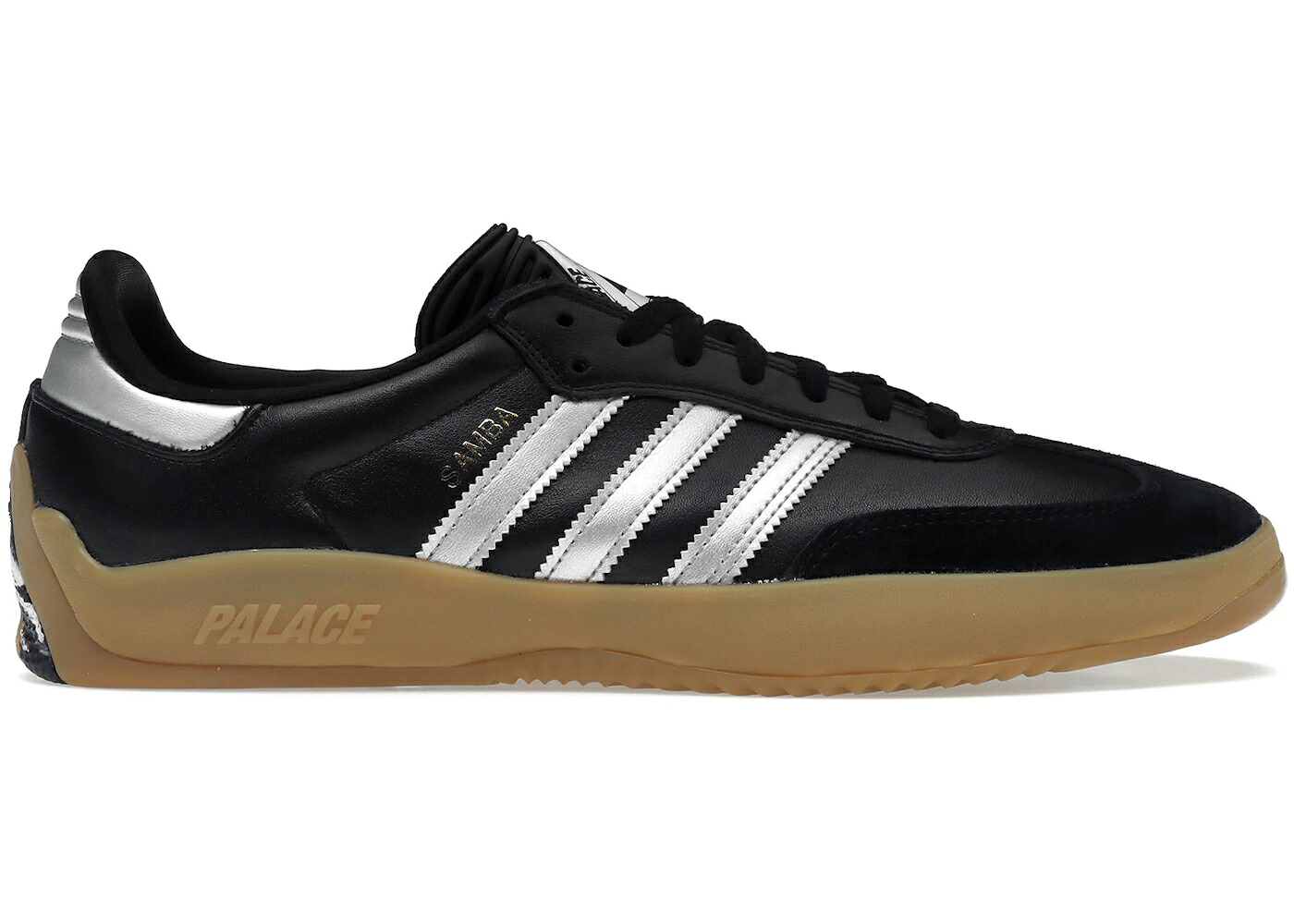 アディダス サンバ 黒いこと 黒いこと しろがね色 しろがね色 中核グループ スニーカー メンズ ADIDAS PUIG SAMBA PALACE BLACK SILVER / CORE BLACK SILVER METALLIC GUM