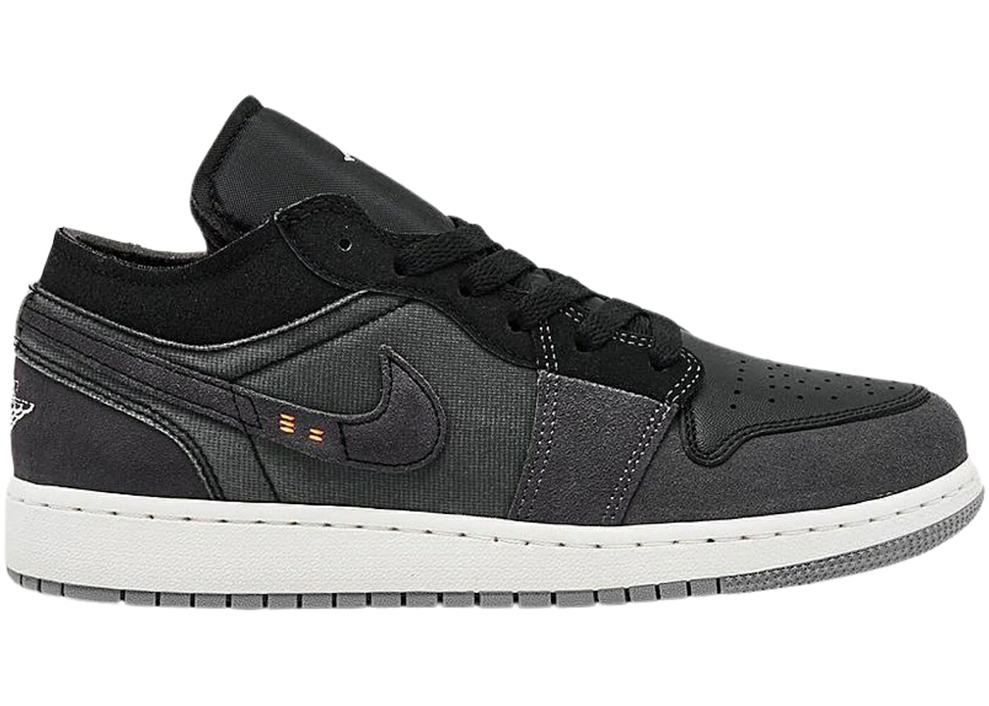 ナイキ ジョーダン 黒いこと 黒いこと 薄墨色 シメント 薄墨色 お坊っちゃん キッズ JORDAN 1 LOW CRAFT INSIDE OUT BLACK (GS) / BLACK CEMENT GREY LIGHT GRAPHITE もの言う花 マタニティ スニーカー