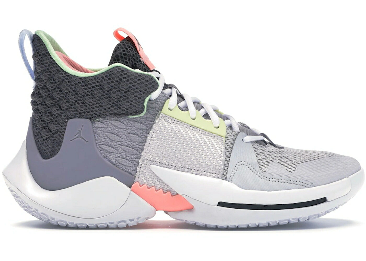 ナイキ ジョーダン 灰色 グレー ZER0.2 スニーカー メンズ JORDAN WHY NOT KHELCEY BARRS III / VAST GREY GUNSMOKE ATMOSPHERE