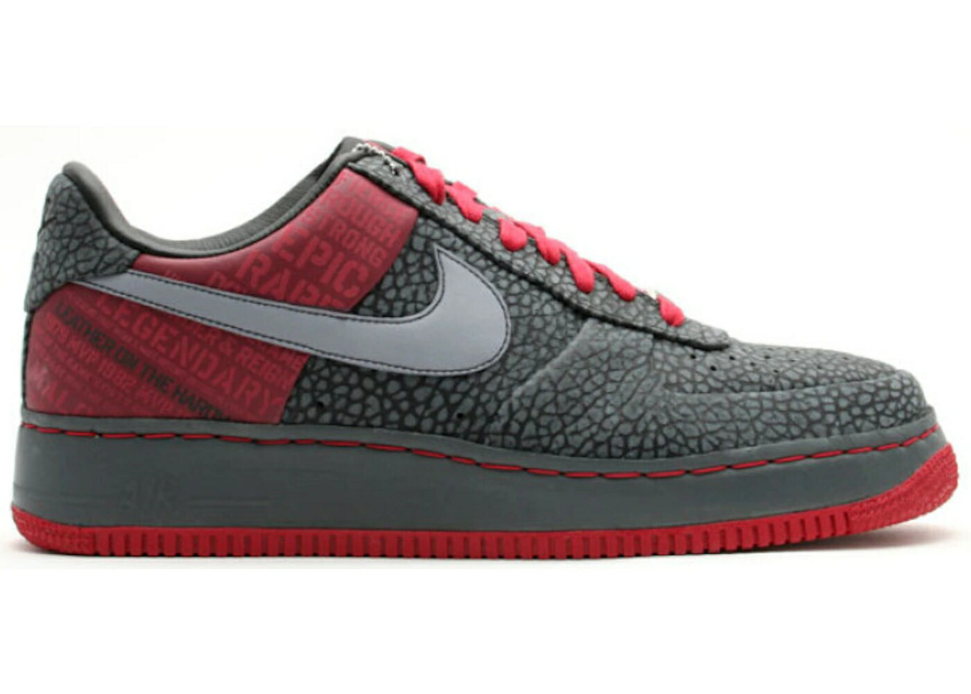 ナイキ 黒色 ブラック ステルス 赤 レッド エアフォース スニーカー メンズ NIKE AIR FORCE 1 LOW MALONE ORIGINAL SIX / BLACK STEALTH VARSITY RED