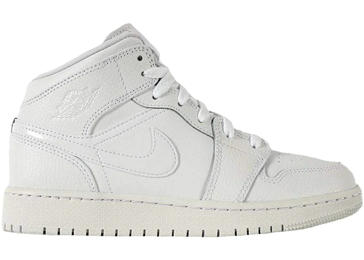 ナイキ ジョーダン ミッド 白いこと 白いこと お坊っちゃん キッズ JORDAN 1 MID TRIPLE WHITE (2020) (GS) / WHITE WHITE WHITE もの言う花 マタニティ スニーカー