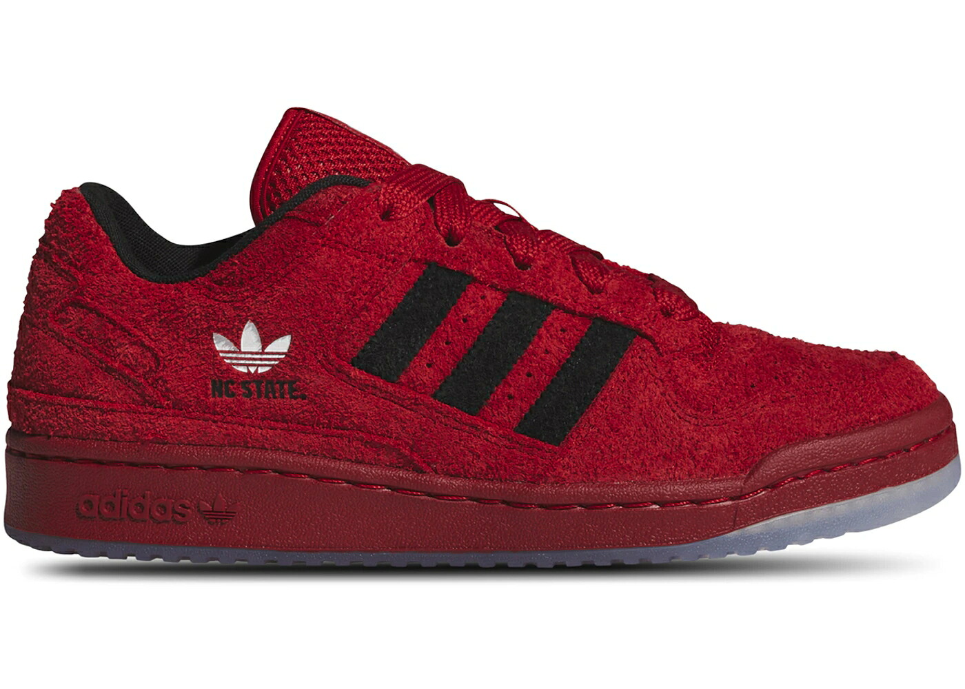 アディダス フォーラム スケートボード ウルフパック 赤 レッド 黒色 ブラック ノースカロライナステート スニーカー メンズ ADIDAS FORUM LOW NC STATE WOLFPACK / RED BLACK RED