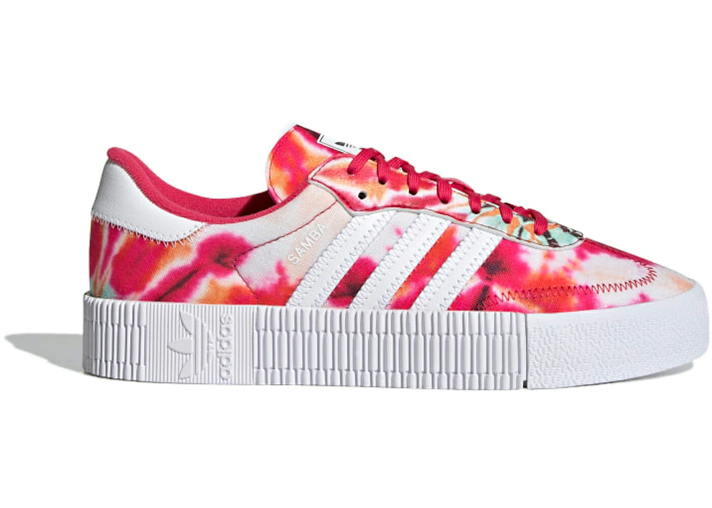 アディダス タイ 力強さ さくら色 白いこと 白いこと WOMEN\u0027S スニーカー レディース ADIDAS SAMBAROSE TIE DYE POWER PINK (WOMEN\u0027S) / POWER PINK CLOUD WHITE POWER