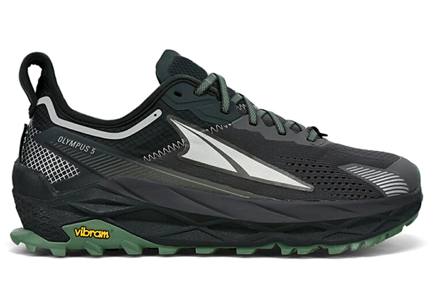 黒色 ブラック 灰色 グレー 緑 グリーン スニーカー メンズ ALTRA OLYMPUS 5 BLACK GREY GREEN / BLACK GREY｜スニケス