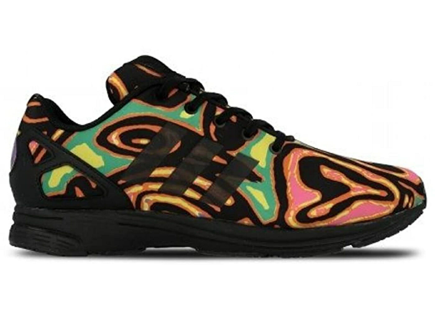 アディダス テック ジェレミー 黒色 ブラック スニーカー メンズ ADIDAS ZX FLUX TECH JEREMY SCOTT PSYCHEDELIC / MULTICOLOR BLACK