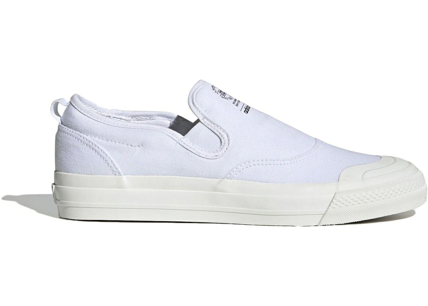 アディダス スリッポン 白色 ホワイト スニーカー メンズ ADIDAS NIZZA RF SLIP-ON TRIPLE WHITE / CLOUD WHITE CLOUD WHITE OFF|スニケス